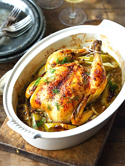 Pot Roasted Chook with Veggies
